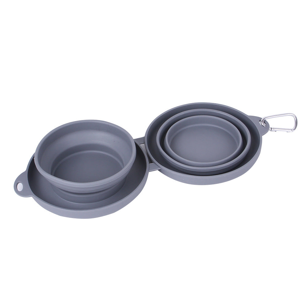 Collapsible Double Pet Bowl