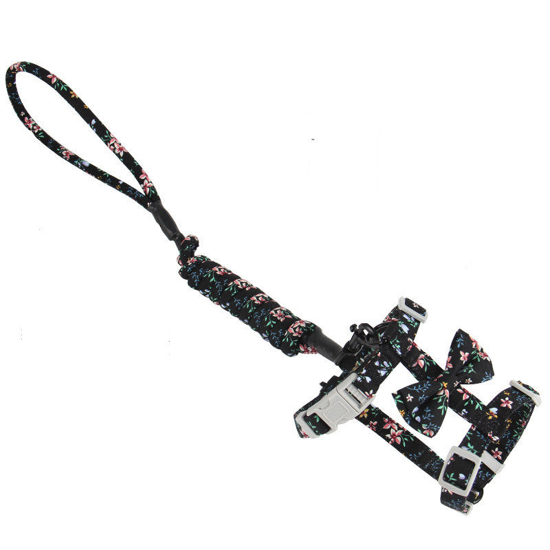 Floral Japanese-Style Cat Leash