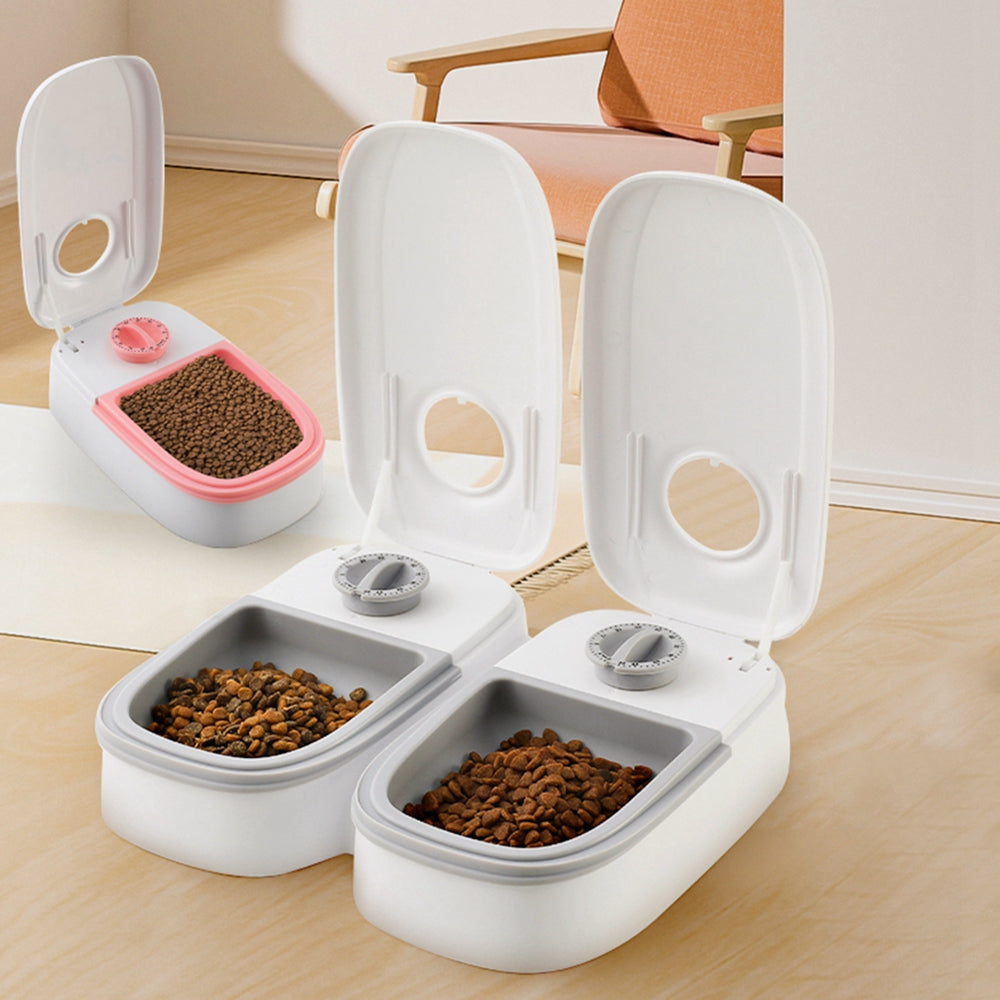 Automatic Pet Feeder & Gravity Water Dispenser