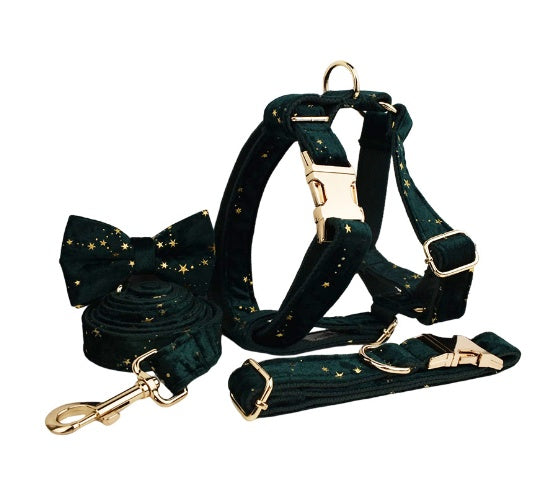Velvet Fabric Pet Collar