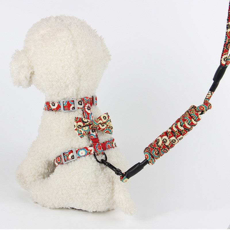 Floral Japanese-Style Cat Leash