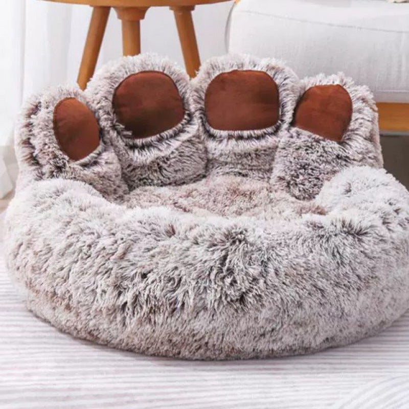 Kennel Warm Fleece-Lined Dog Bed