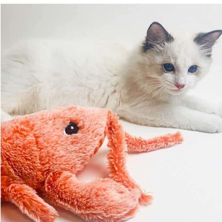 Rechargeable Electric Jumping Lobster Cat Toy