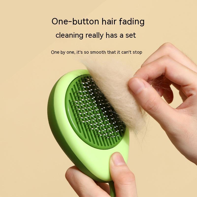 Avocado-Shaped Pet Hair Remover Brush