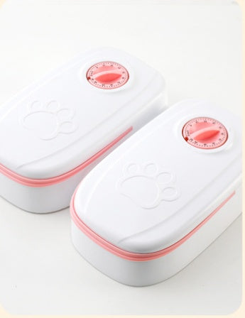 Automatic Pet Feeder & Gravity Water Dispenser