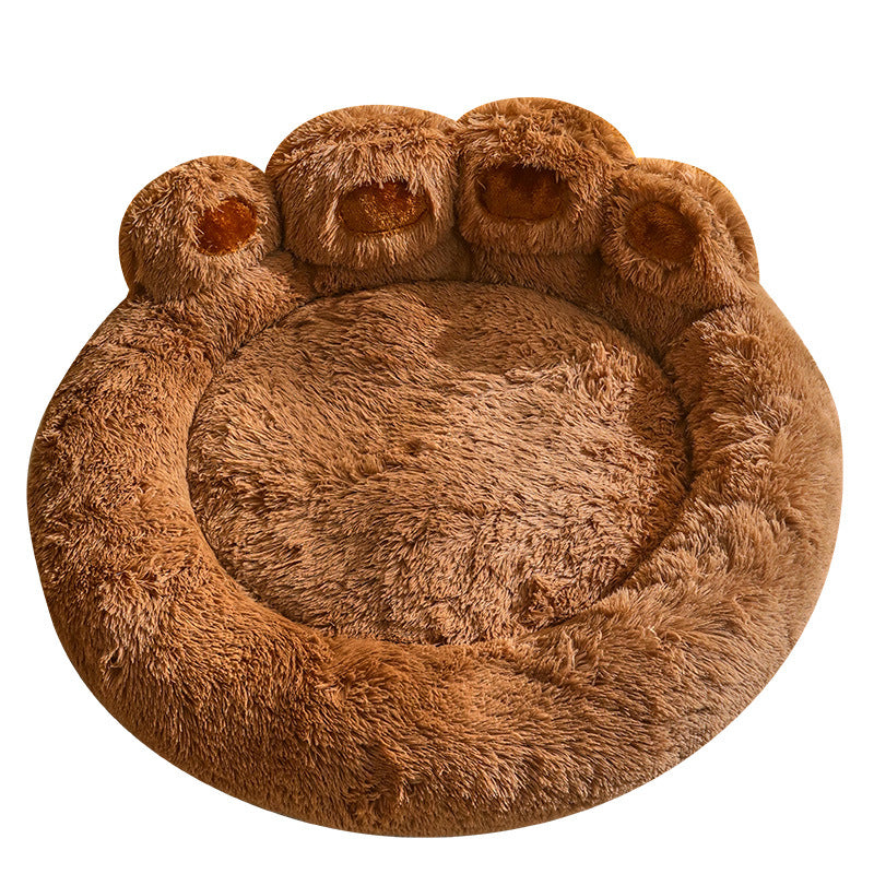 Kennel Warm Fleece-Lined Dog Bed