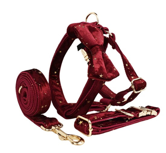 Velvet Fabric Pet Collar
