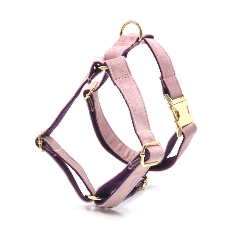 Green Velvet Pet Collar & Leash
