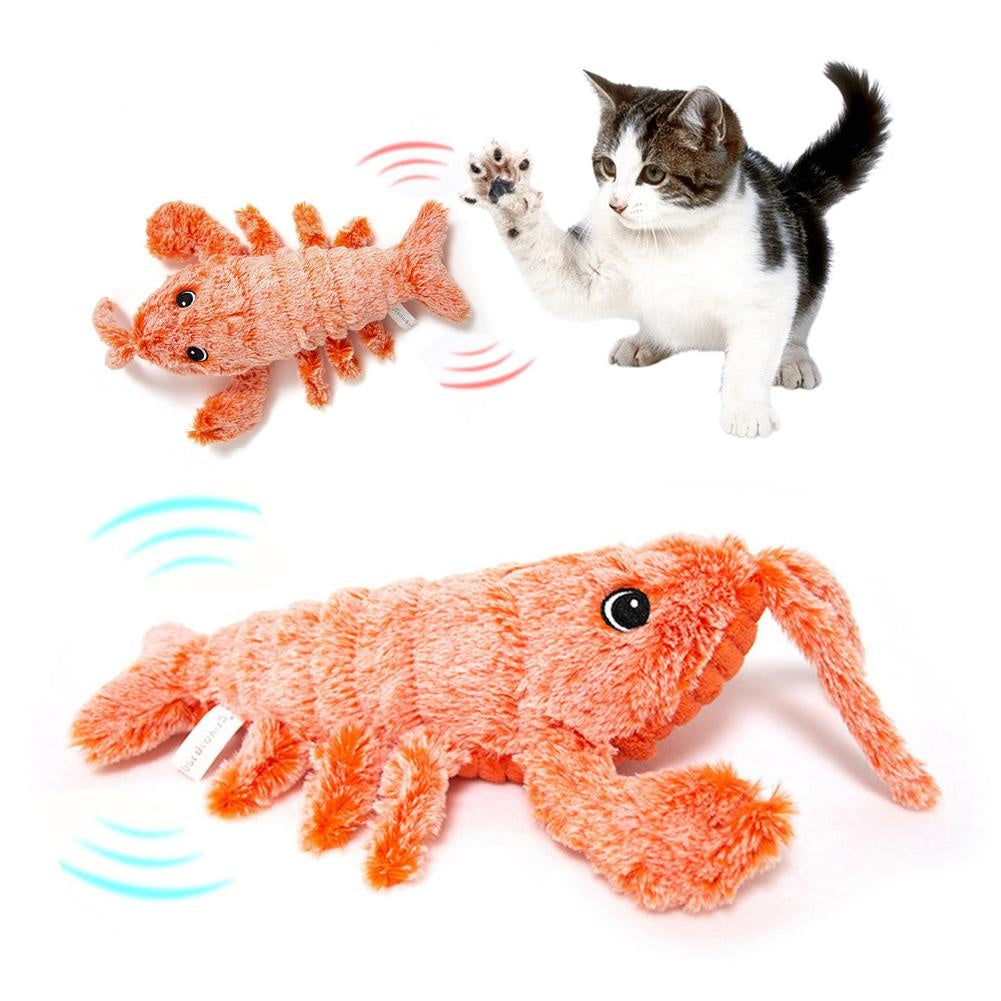 Rechargeable Electric Jumping Lobster Cat Toy