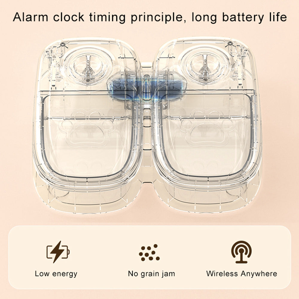 Automatic Pet Feeder & Gravity Water Dispenser