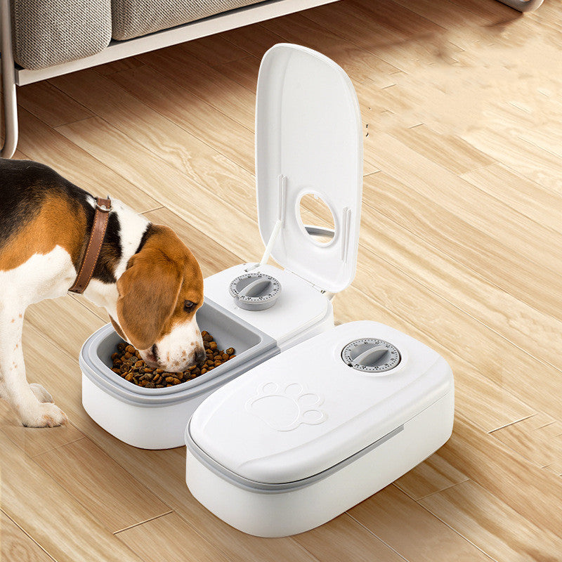 Automatic Pet Feeder & Gravity Water Dispenser